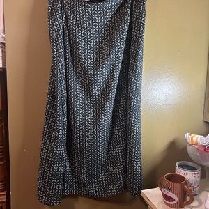 Elegant Blue Patterned Women's Skirt vintage premiere